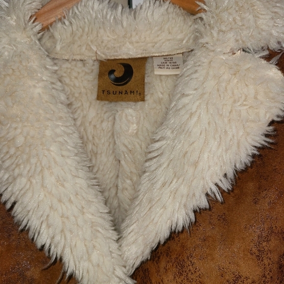 TSUNAMI WOMENS FAUX SUEDE & LINED JACKET MEDIUM - Picture 9 of 12